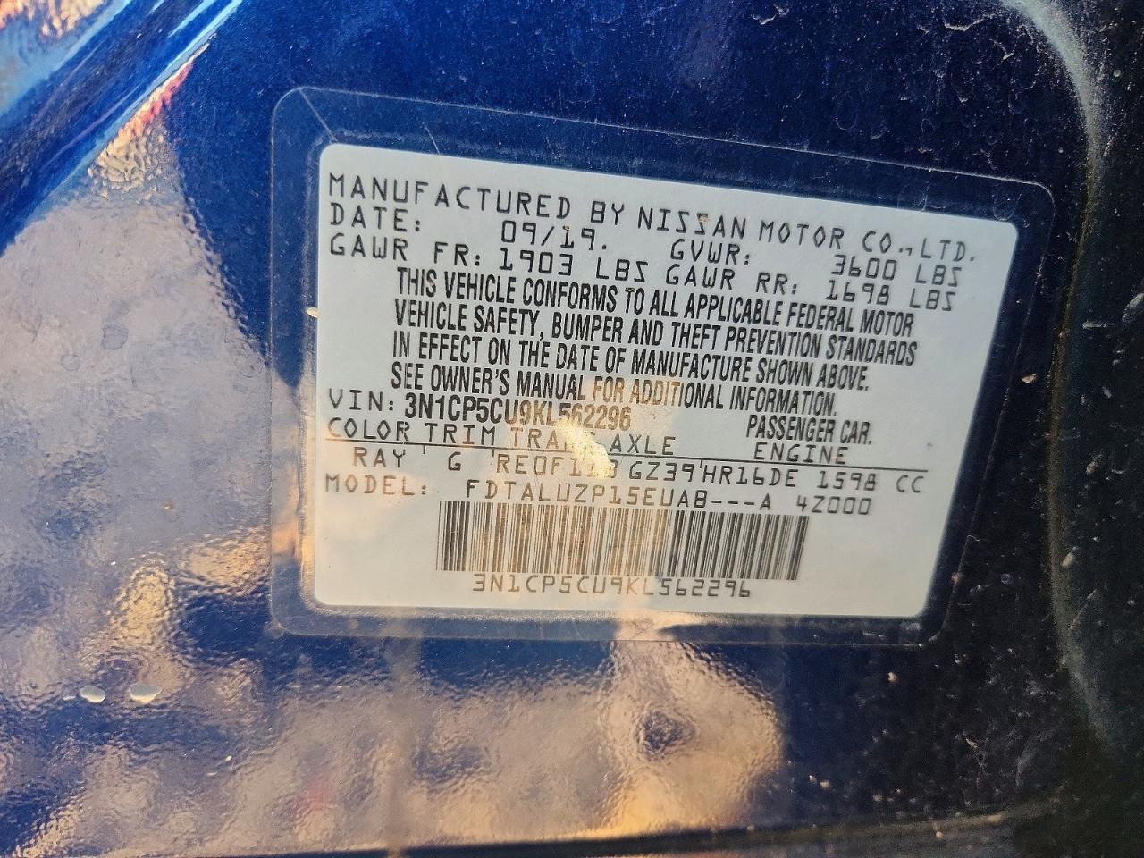 2019 NISSAN KICKS S photo 14