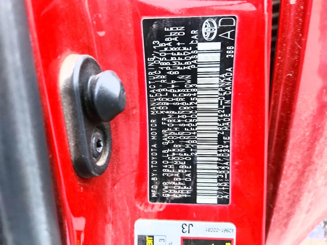 2013 TOYOTA COROLLA BASE photo 12
