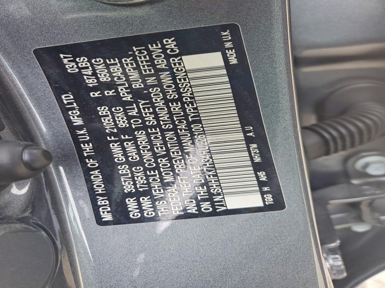 2017 HONDA CIVIC LX photo 13
