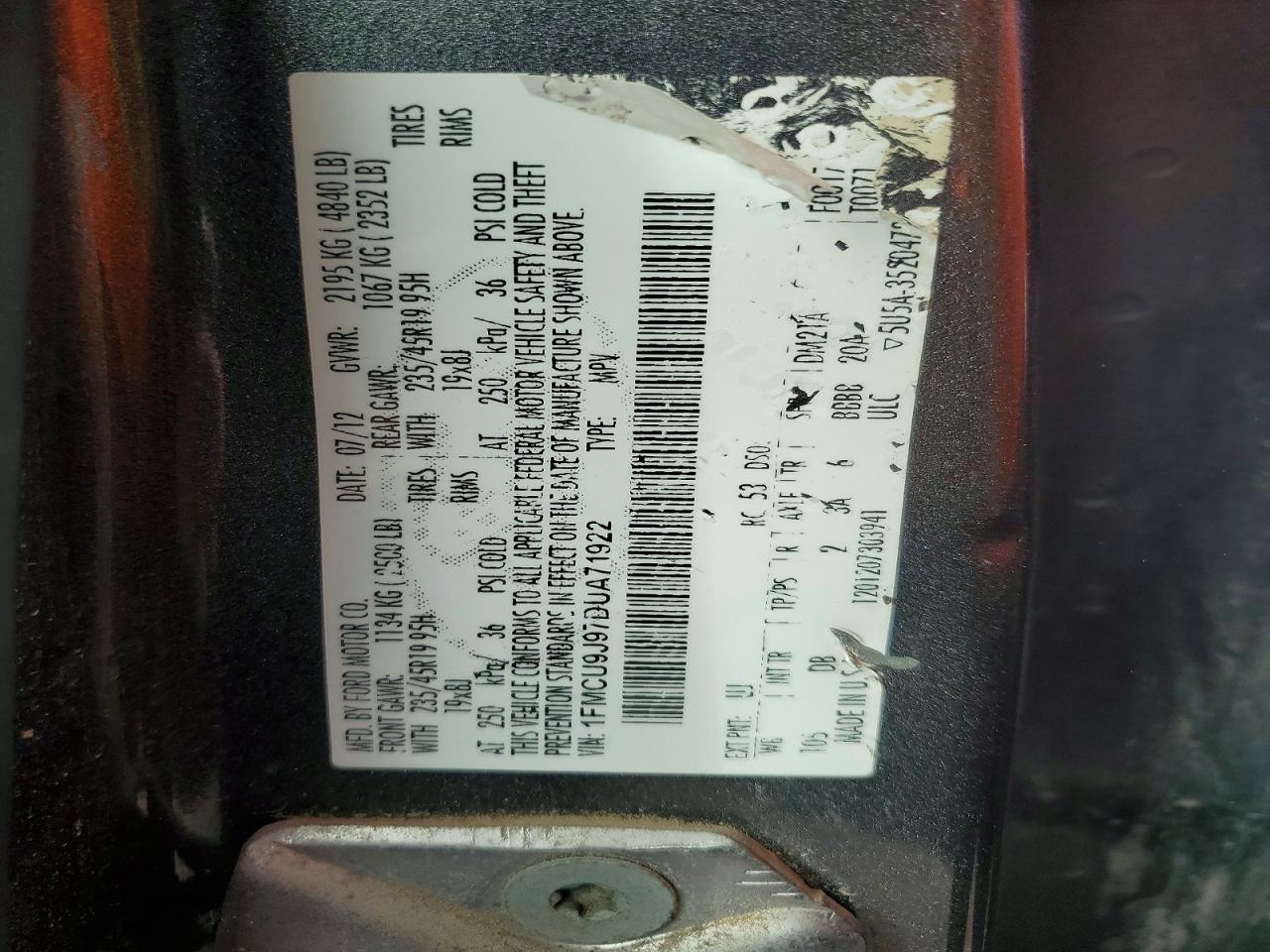 2013 FORD ESCAPE TITANIUM photo 13