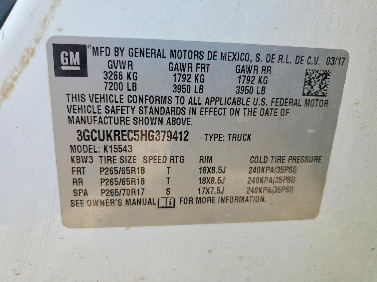 2017 CHEVROLET SILVERADO K1500 LT photo 12