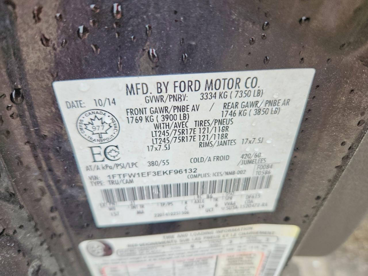 2014 FORD F150 SUPERCREW photo 13