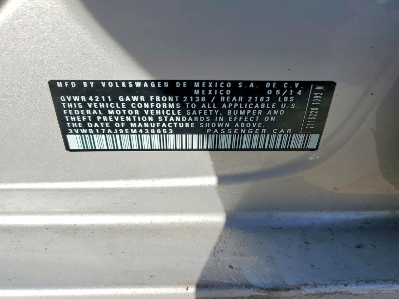 2014 VOLKSWAGEN JETTA SE photo 12