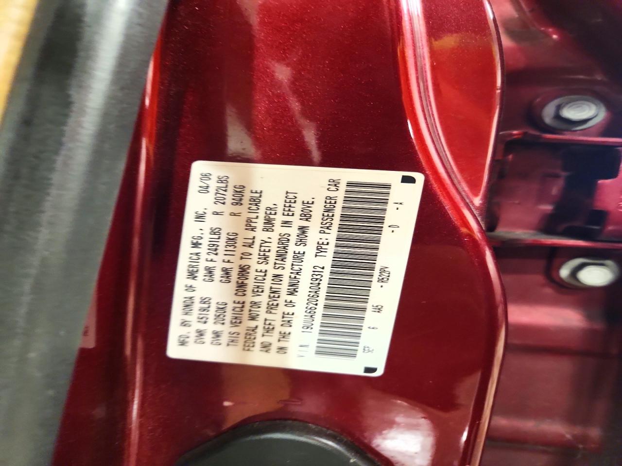 2006 ACURA 3.2TL photo 12
