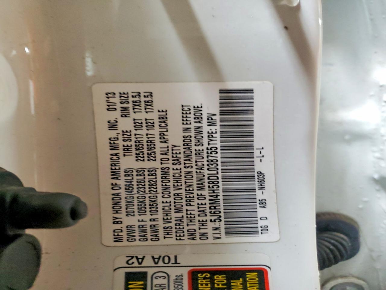 2013 HONDA CR-V EX photo 13