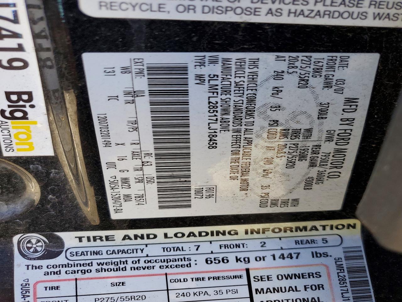 2007 LINCOLN NAVIGATOR L photo 13