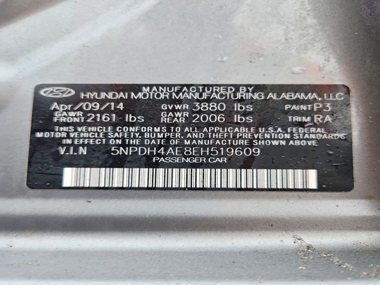 2014 HYUNDAI ELANTRA SE photo 13