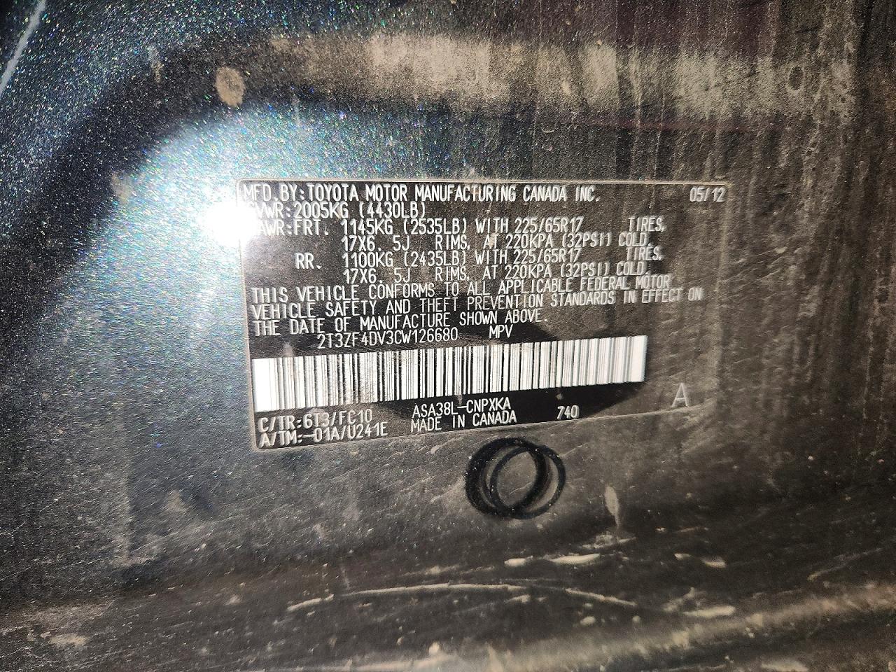2012 TOYOTA RAV4 photo 13