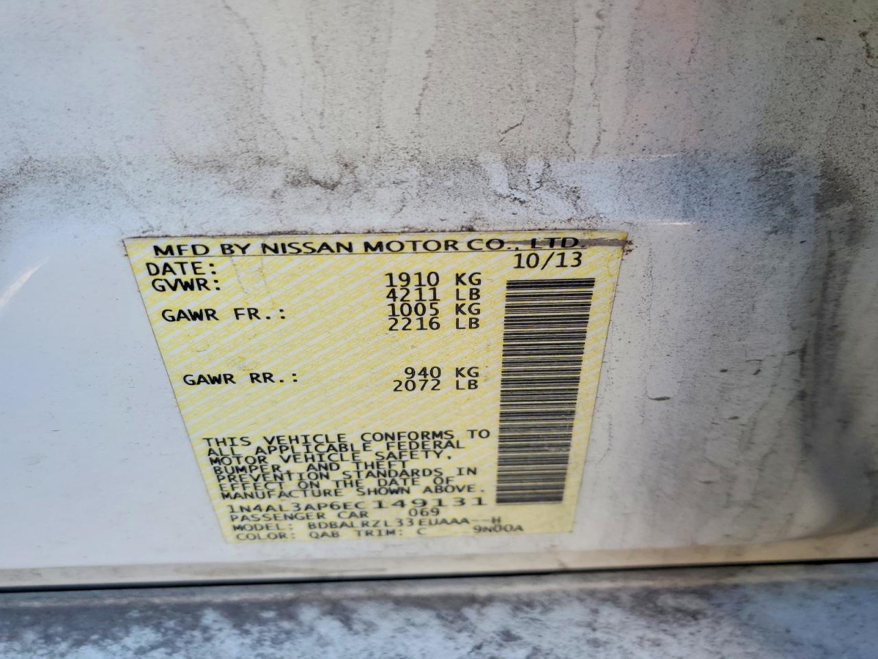 2014 NISSAN ALTIMA 2.5 photo 23