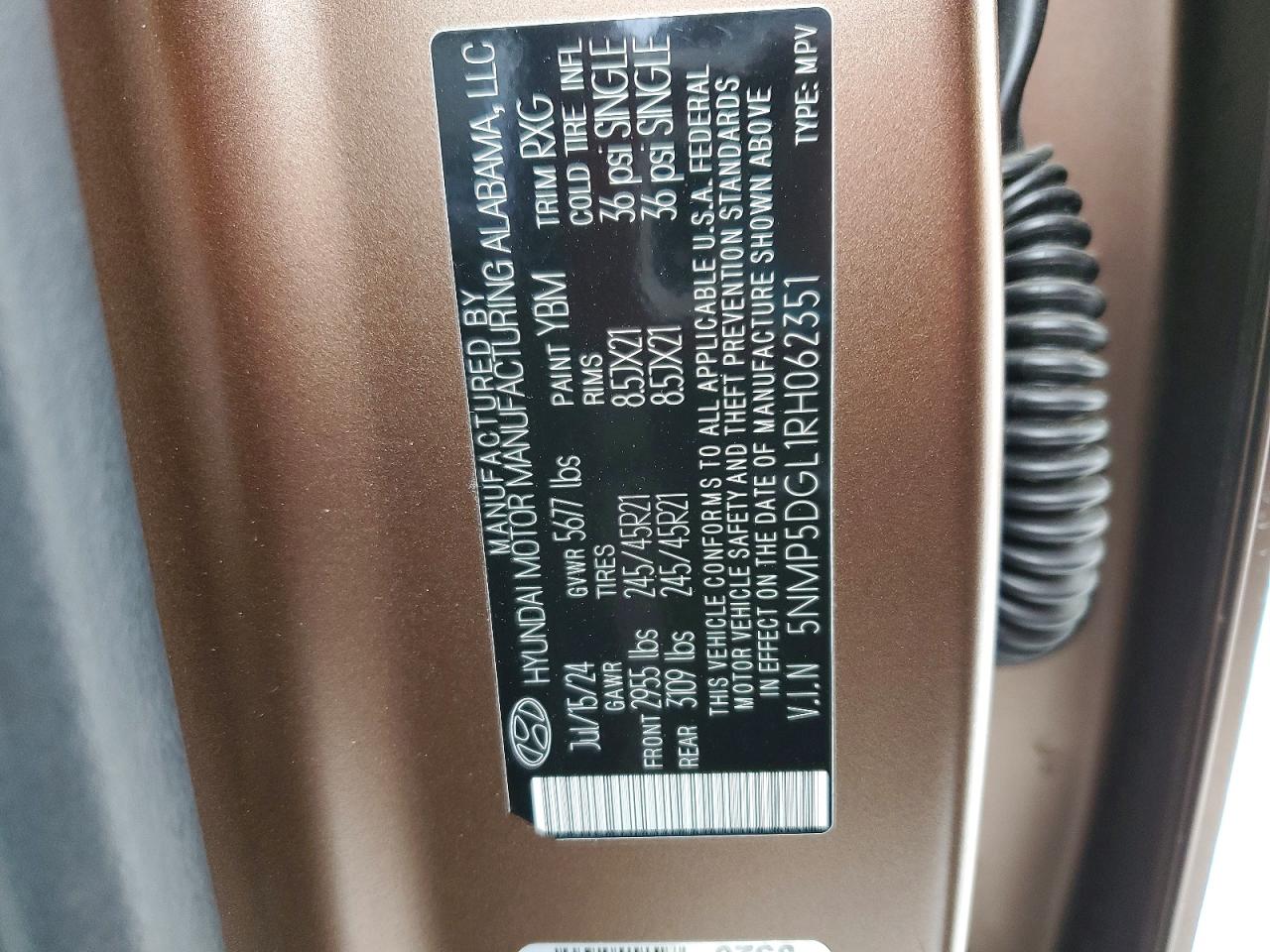 2024 HYUNDAI SANTA FE CALLIGRAPHY photo 13
