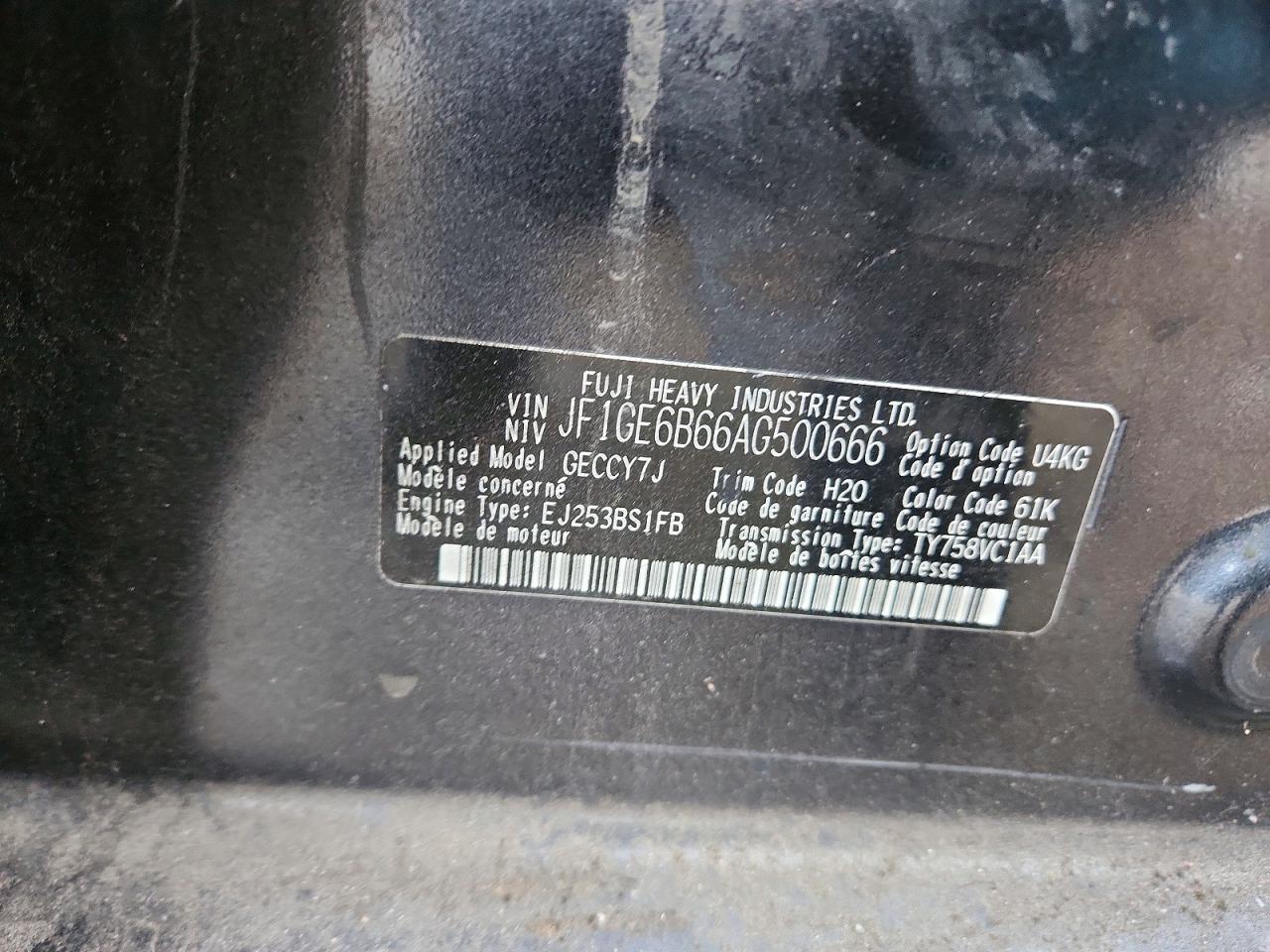 2010 SUBARU IMPREZA 2.5I PREMIUM photo 12