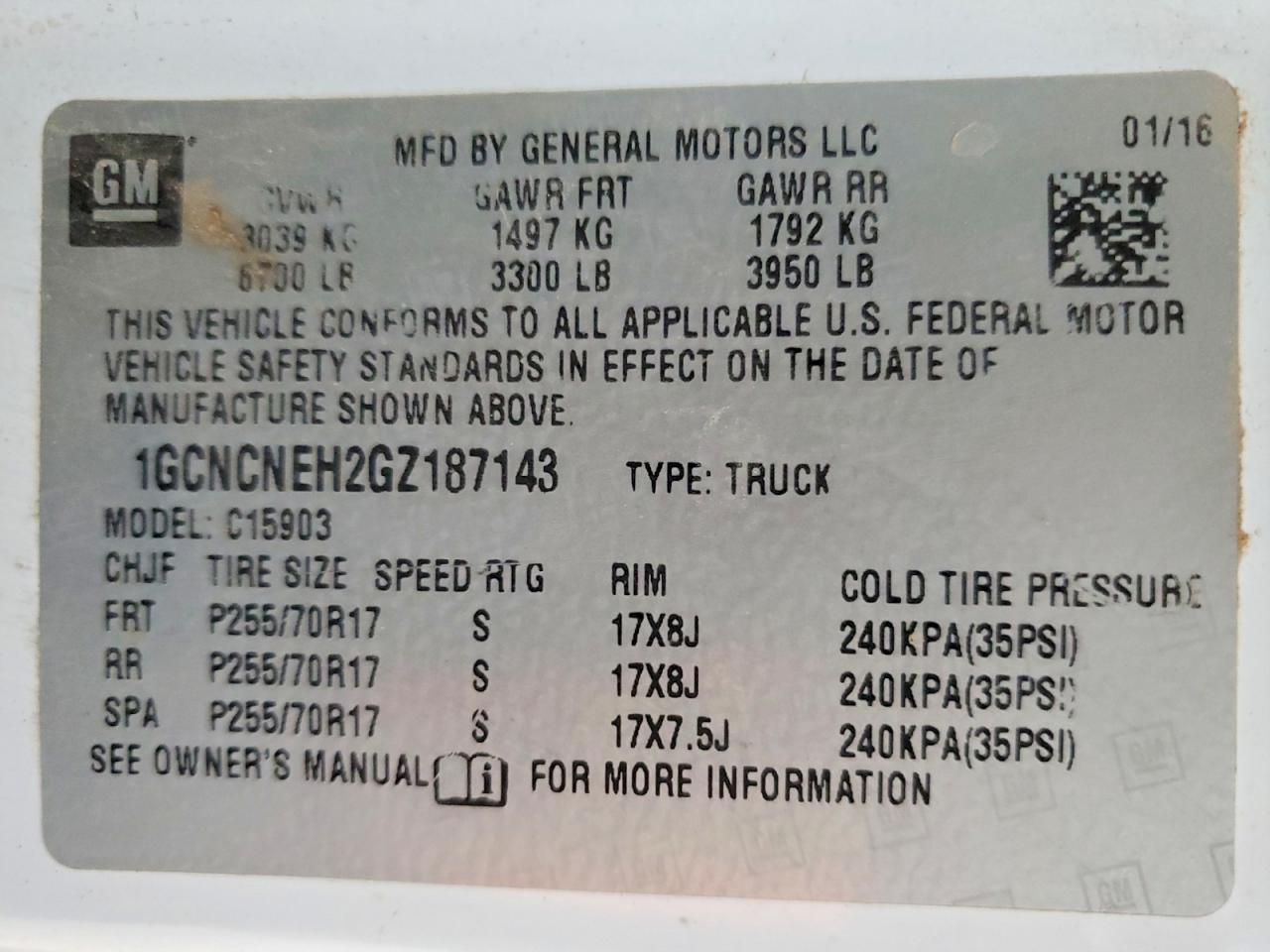 2016 CHEVROLET SILVERADO C1500 photo 12