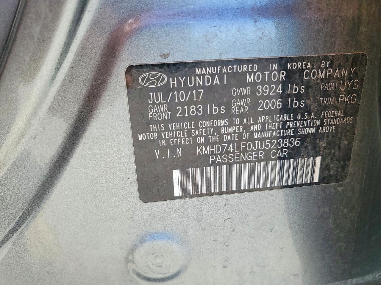 2018 HYUNDAI ELANTRA SE photo 12