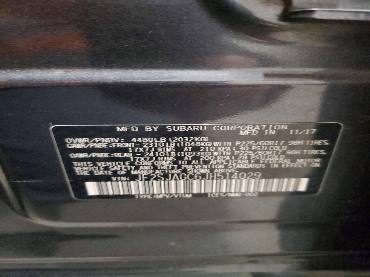 2018 SUBARU FORESTER 2.5I PREMIUM photo 13