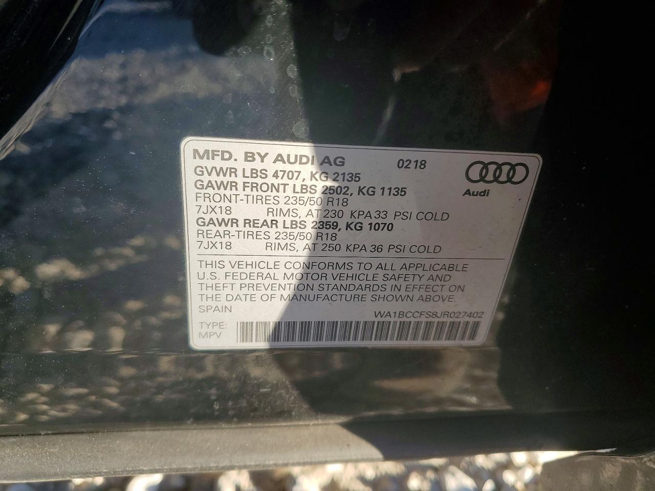 2018 AUDI Q3 PREMIUM photo 14