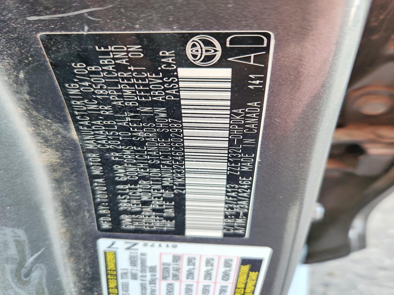 2006 TOYOTA COROLLA MATRIX XR photo 13
