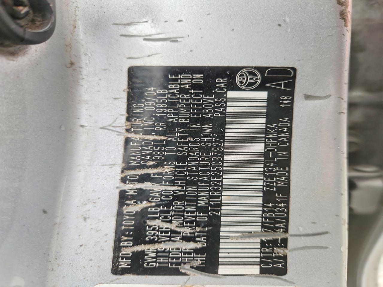 2005 TOYOTA COROLLA MATRIX BASE photo 12