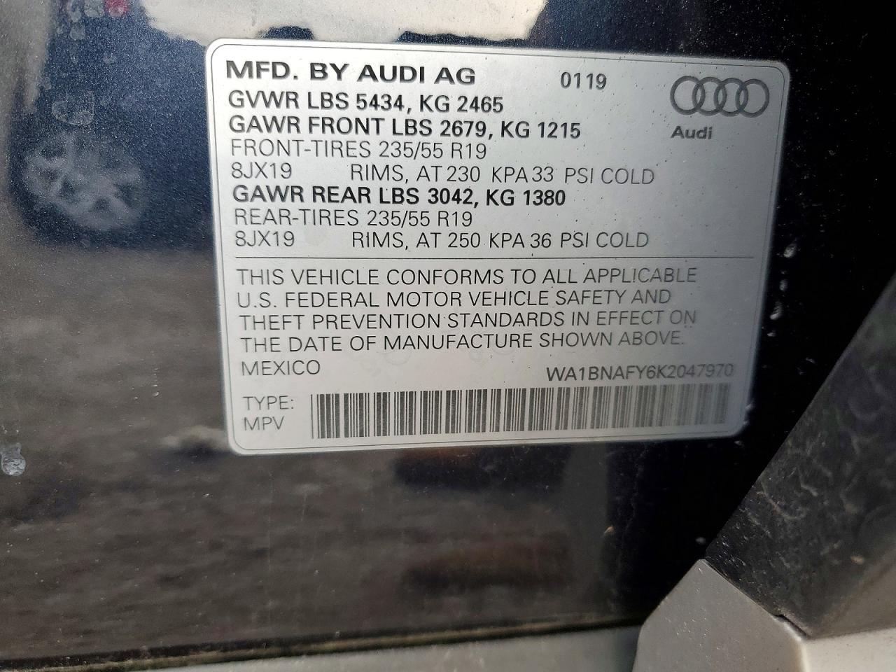 2019 AUDI Q5 PREMIUM PLUS photo 13
