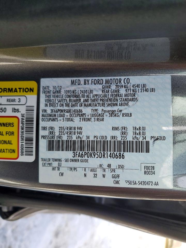 2013 FORD FUSION TITANIUM photo 23