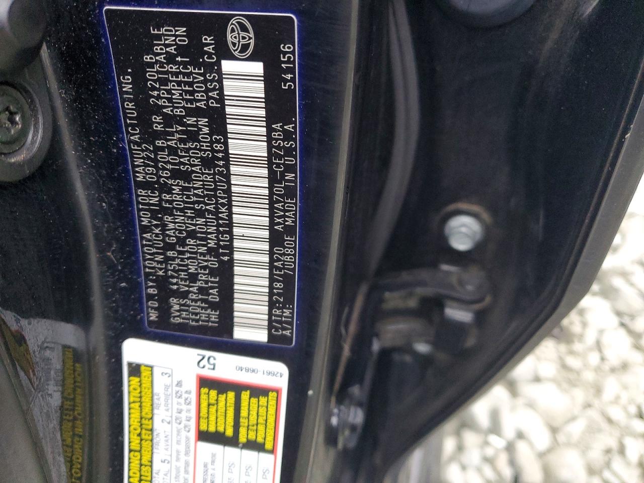 2023 TOYOTA CAMRY SE NIGHT SHADE photo 12