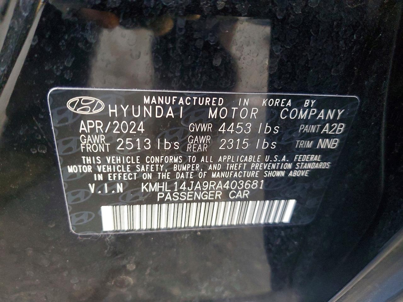 2024 HYUNDAI SONATA SEL photo 13
