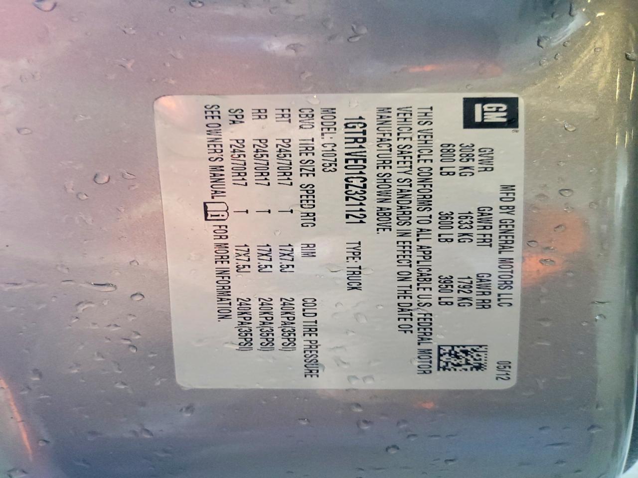 2012 GMC SIERRA C1500 SLE photo 23