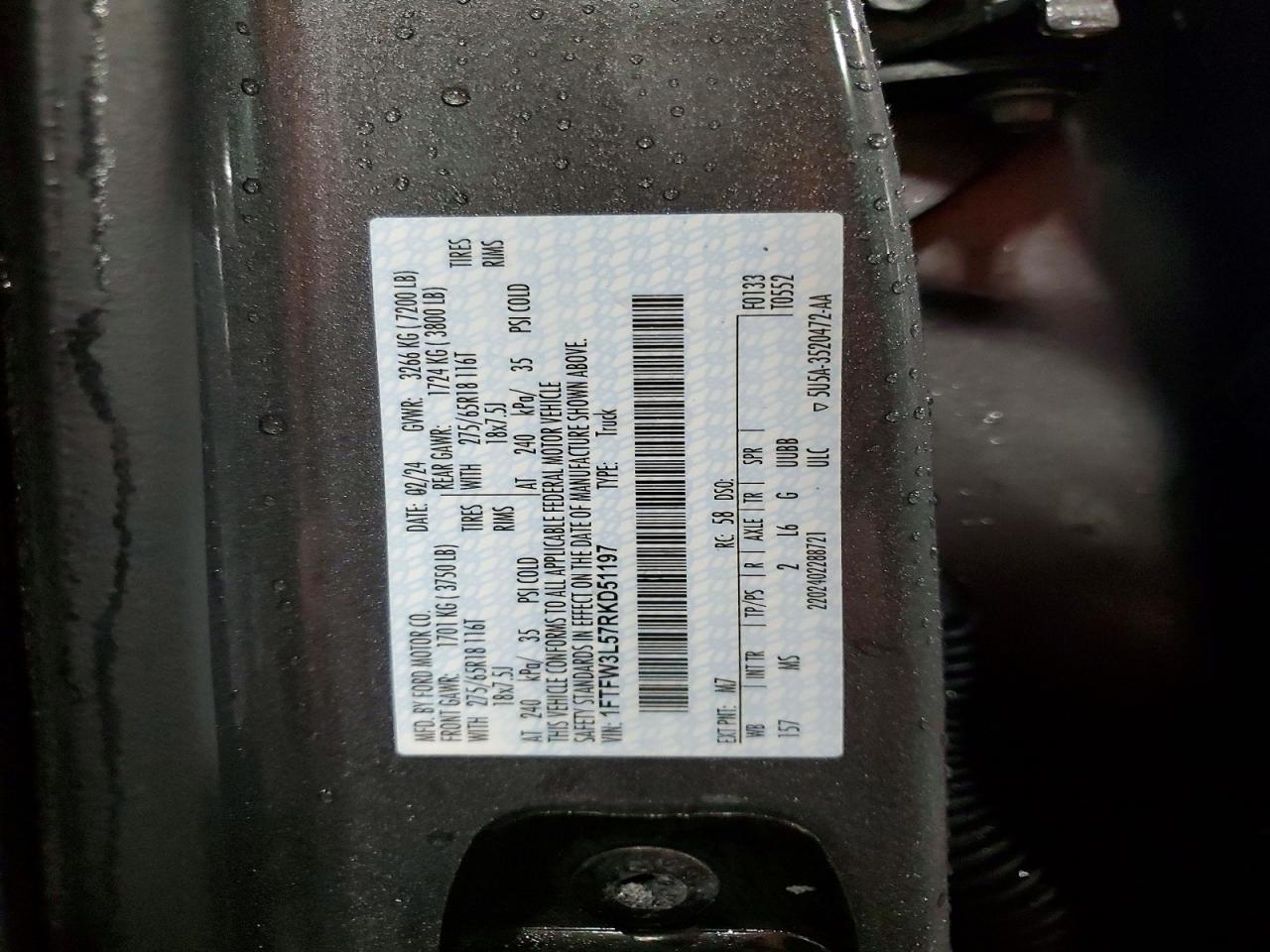 2024 FORD F150 XLT photo 12