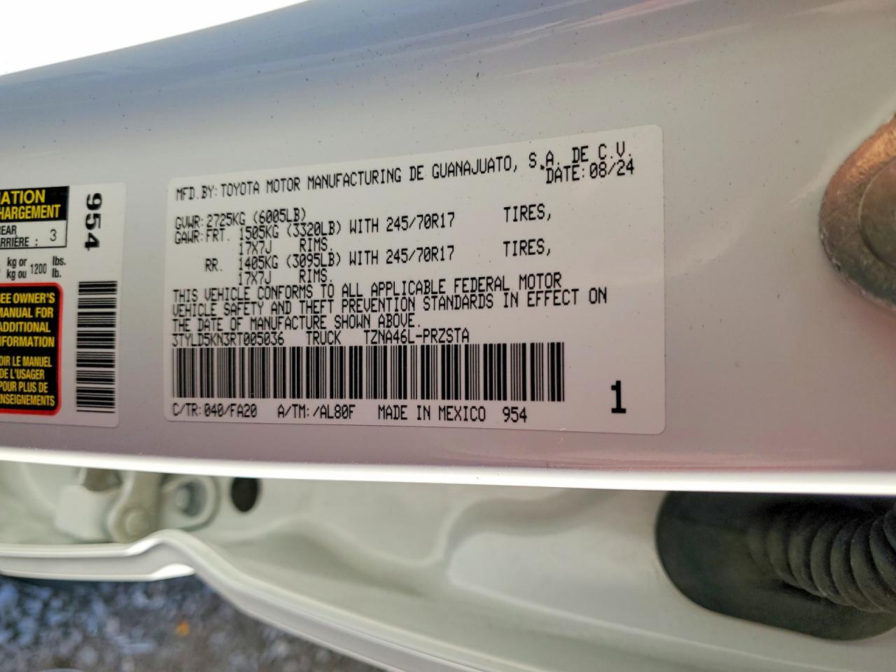 2024 TOYOTA TACOMA DOUBLE CAB photo 12
