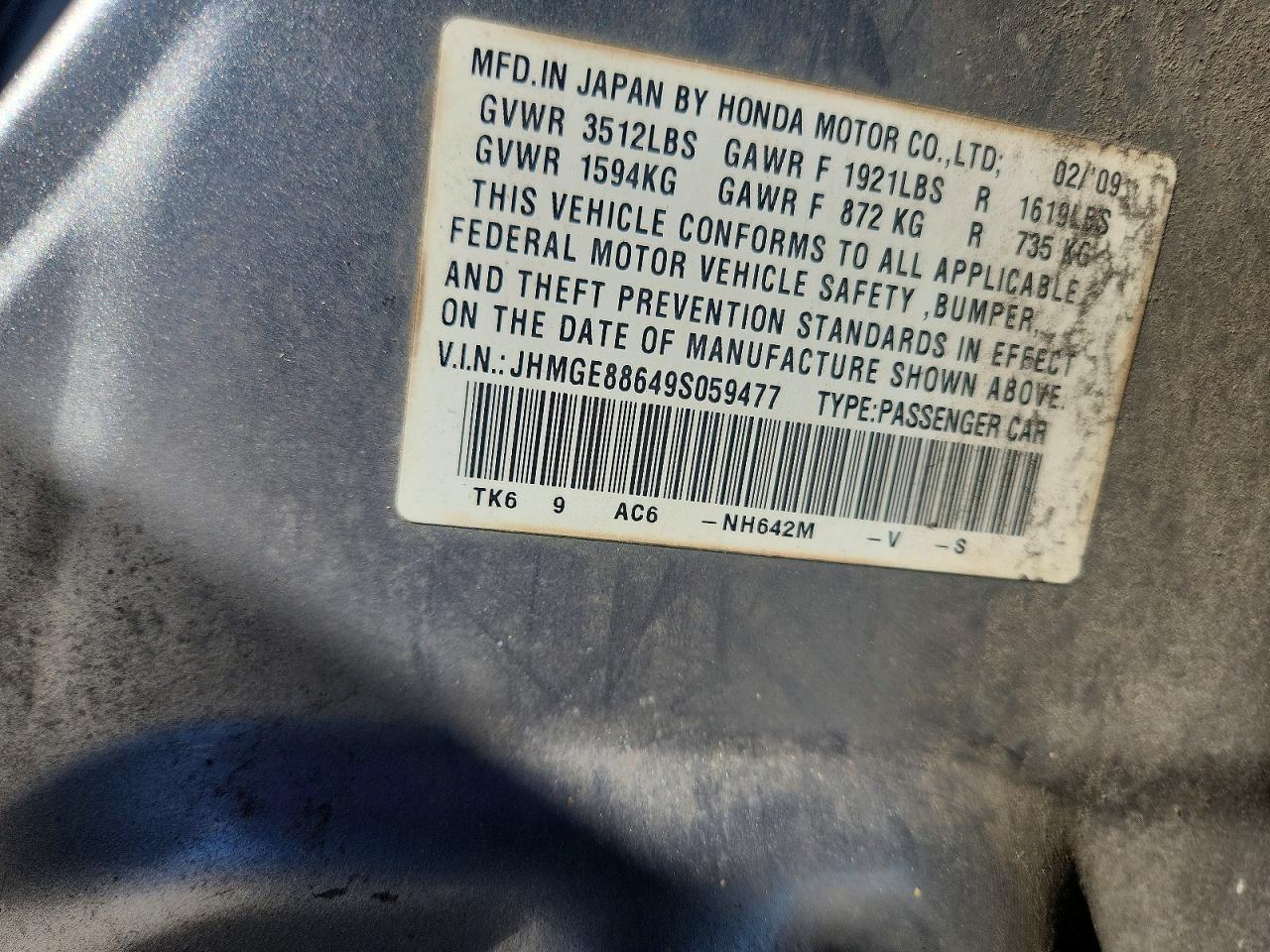 2009 HONDA FIT SPORT photo 37