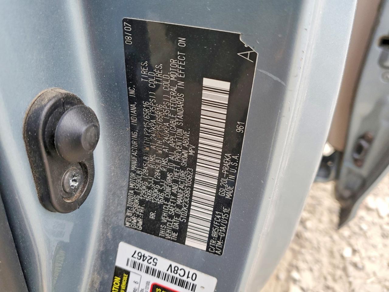 2008 TOYOTA SIENNA CE photo 13