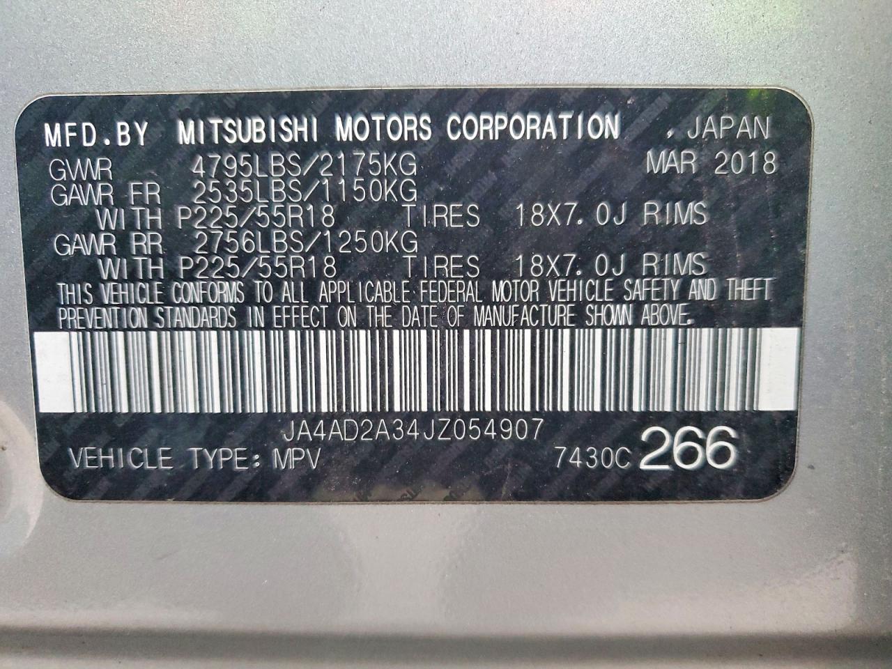 2018 MITSUBISHI OUTLANDER ES photo 14
