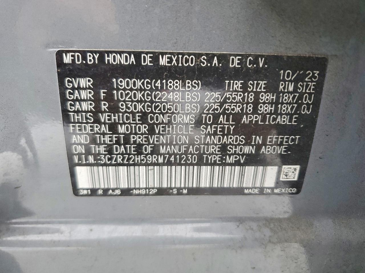 2024 HONDA HR-V SPORT photo 13