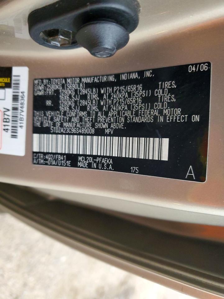 2006 TOYOTA SIENNA CE photo 13