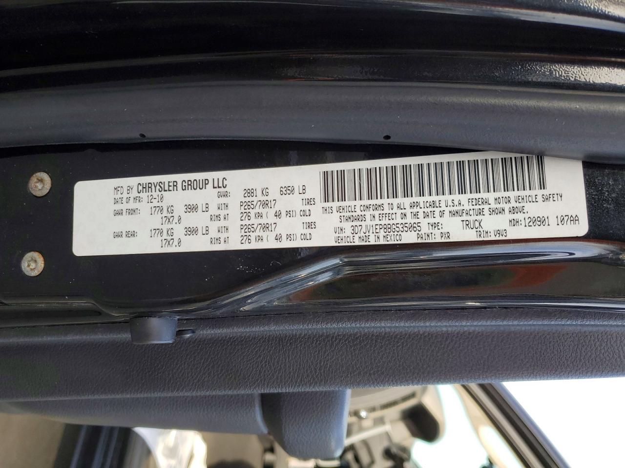 2011 DODGE RAM 1500 photo 12