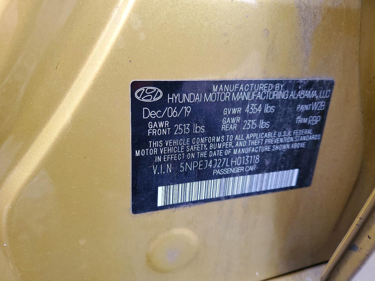 2020 HYUNDAI SONATA SEL PLUS photo 12