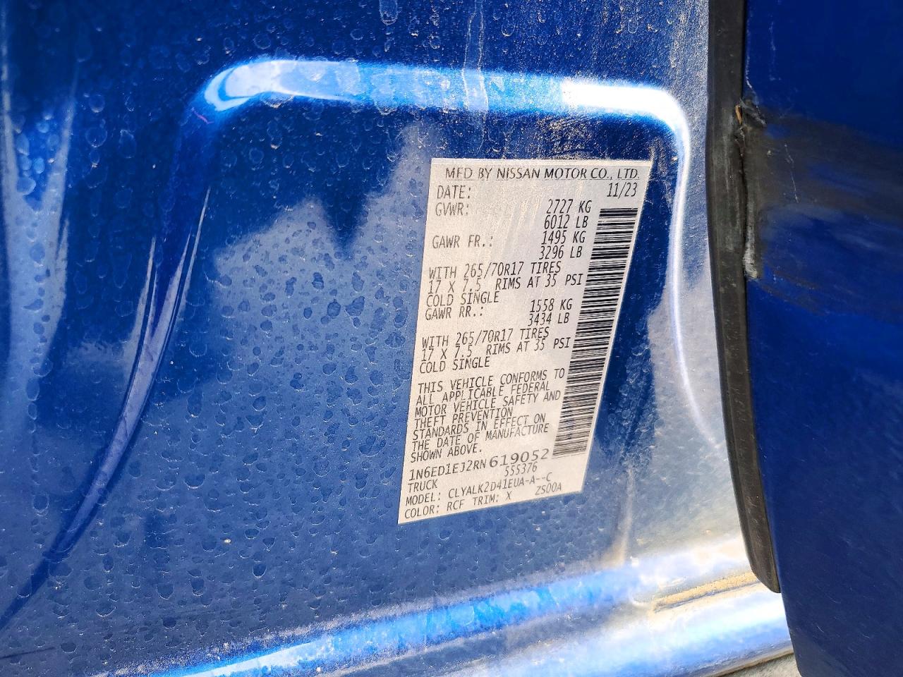 2024 NISSAN FRONTIER S photo 12