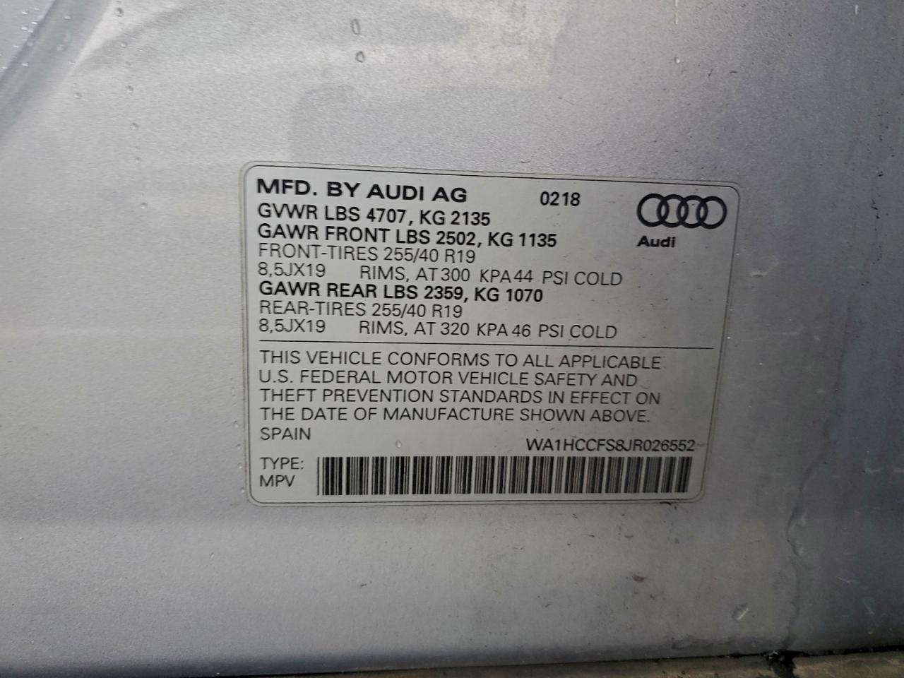 2018 AUDI Q3 PREMIUM PLUS photo 13