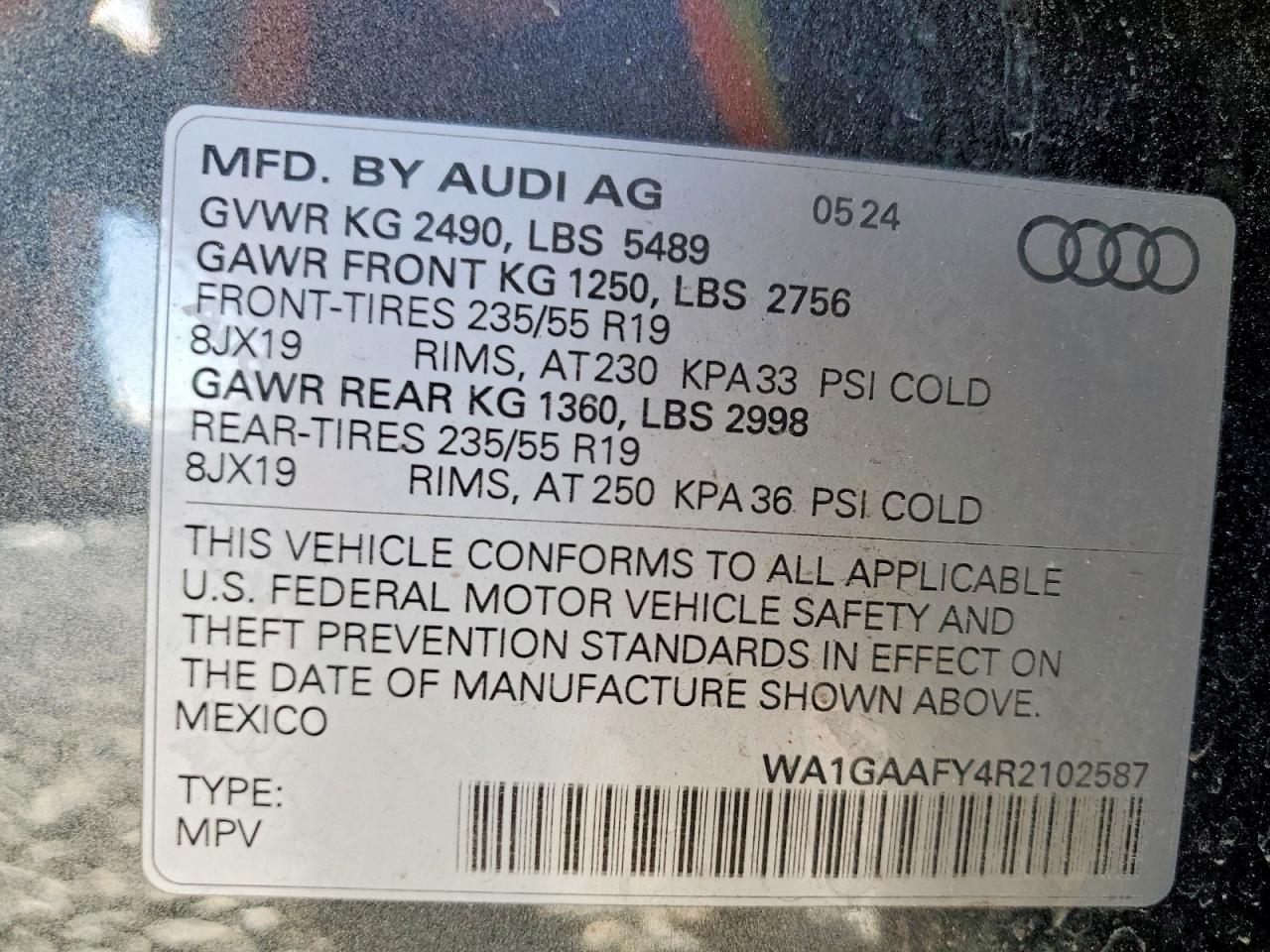 2024 AUDI Q5 PREMIUM 45 photo 13