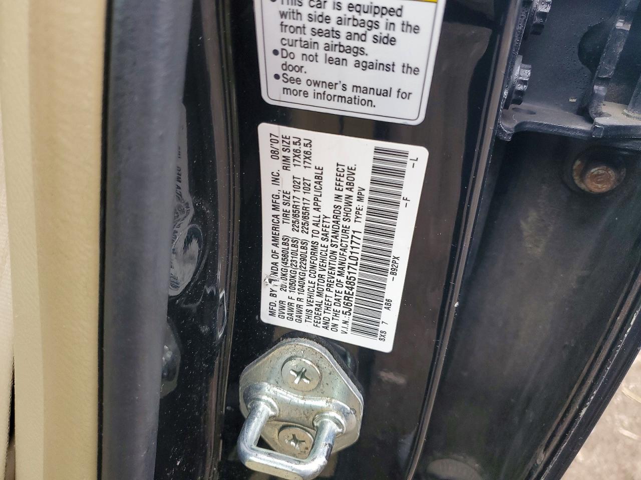2007 HONDA CR-V EX photo 13