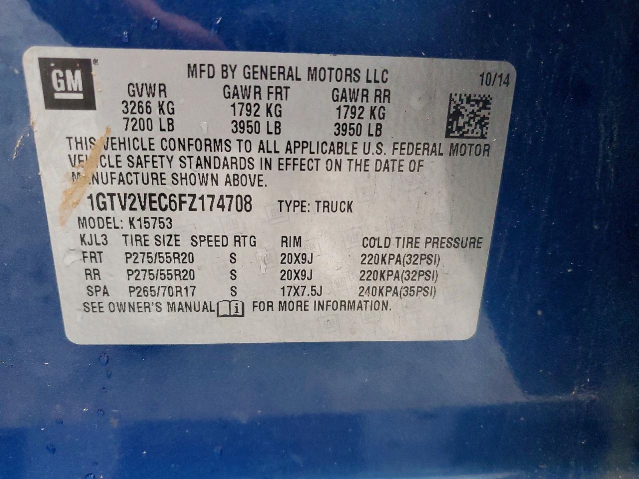 2015 GMC SIERRA K1500 SLT photo 12