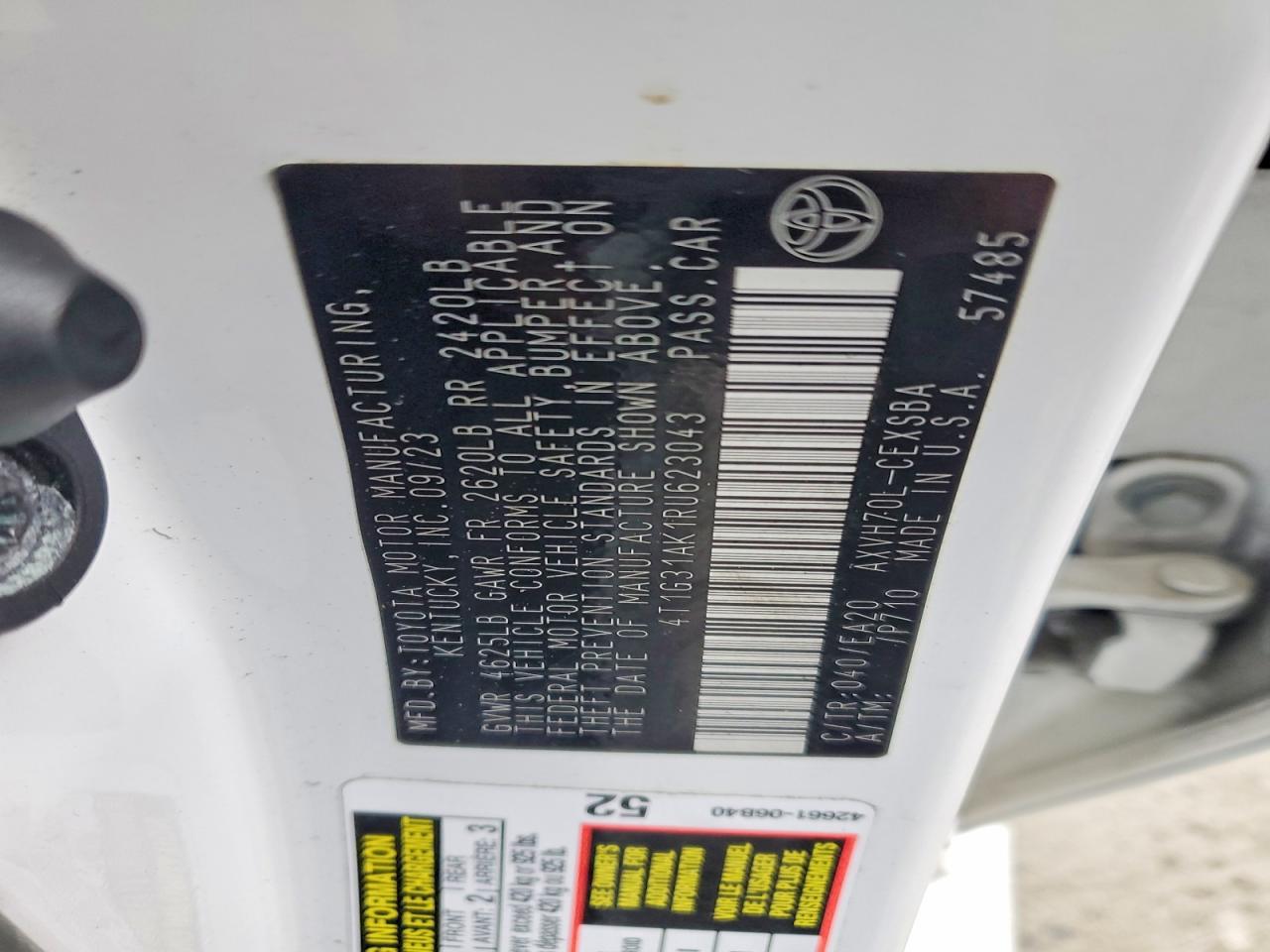 2024 TOYOTA CAMRY SE NIGHT SHADE photo 12