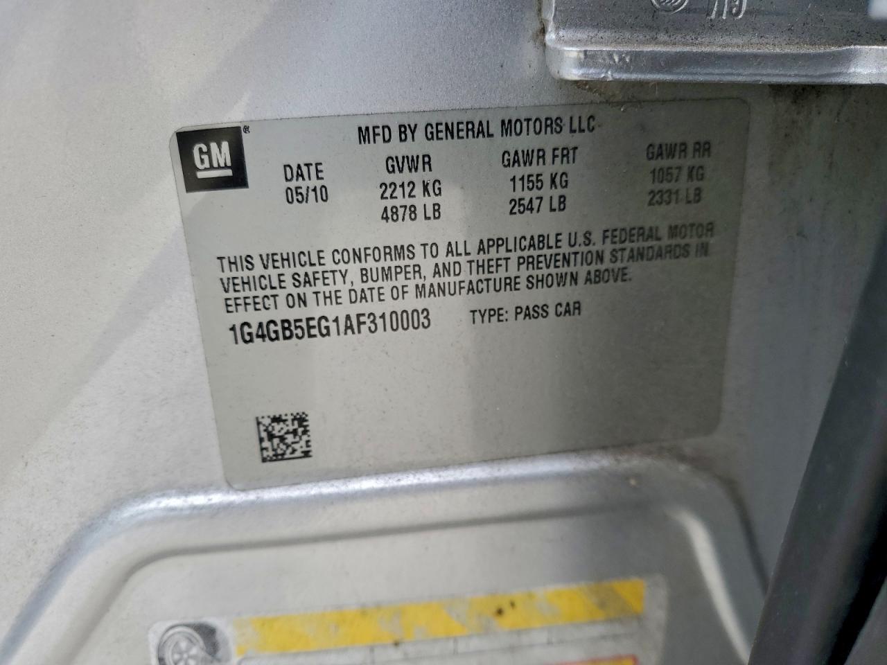 2010 BUICK LACROSSE CX photo 13