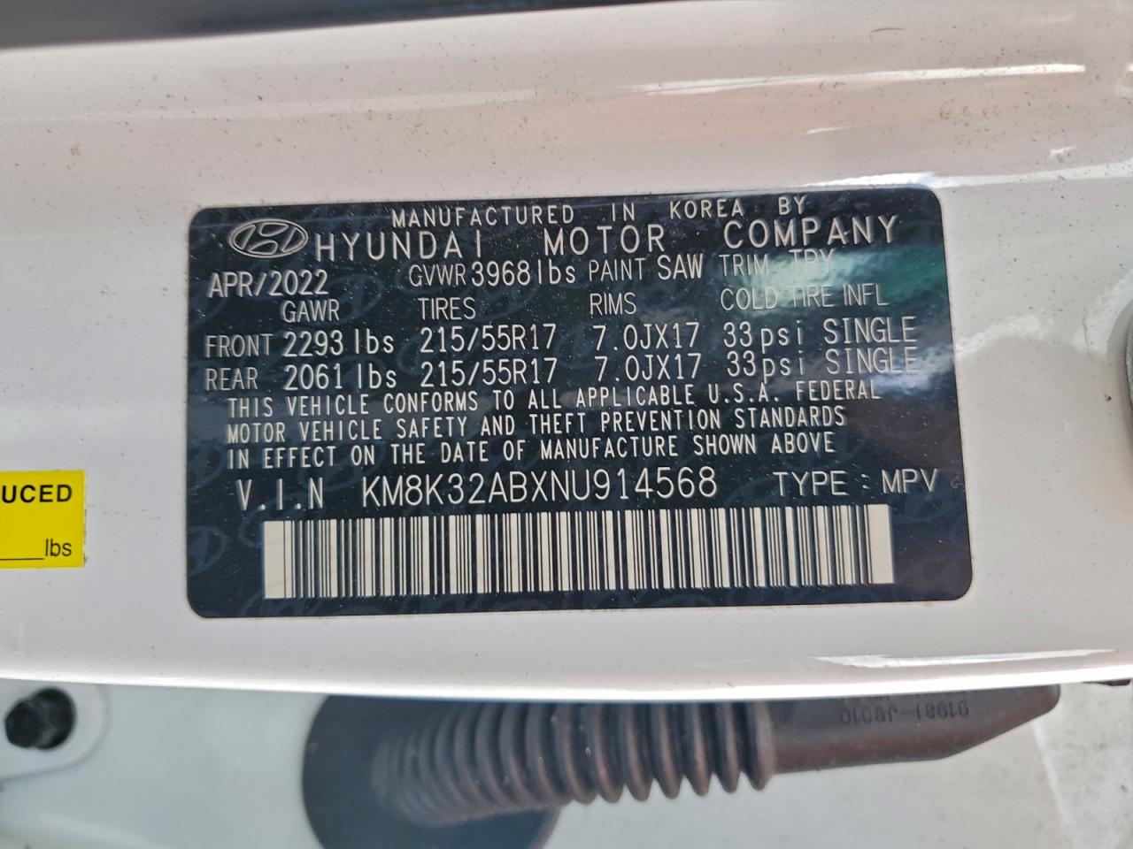 2022 HYUNDAI KONA SEL photo 13