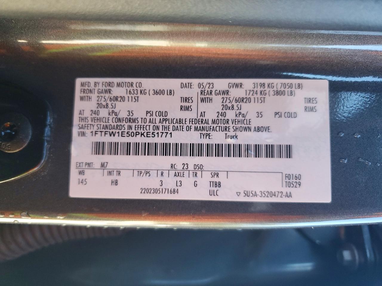 2023 FORD F150 SUPERCREW photo 12