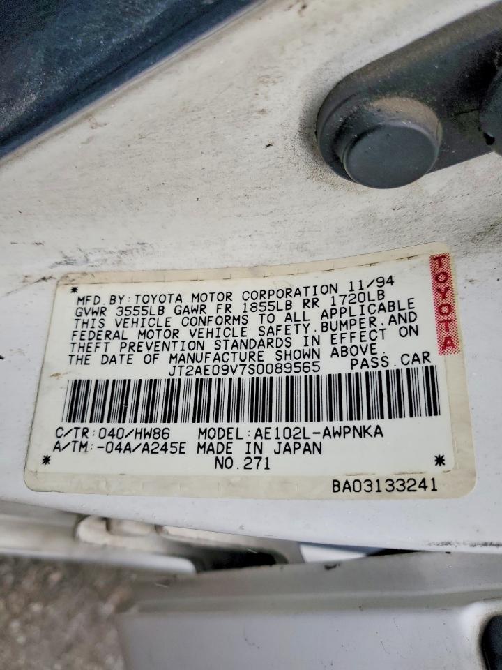 1995 TOYOTA COROLLA BASE photo 12