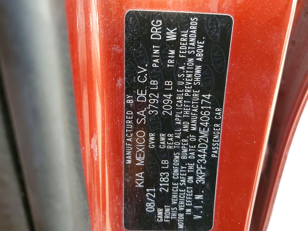 2021 KIA FORTE GT LINE photo 12
