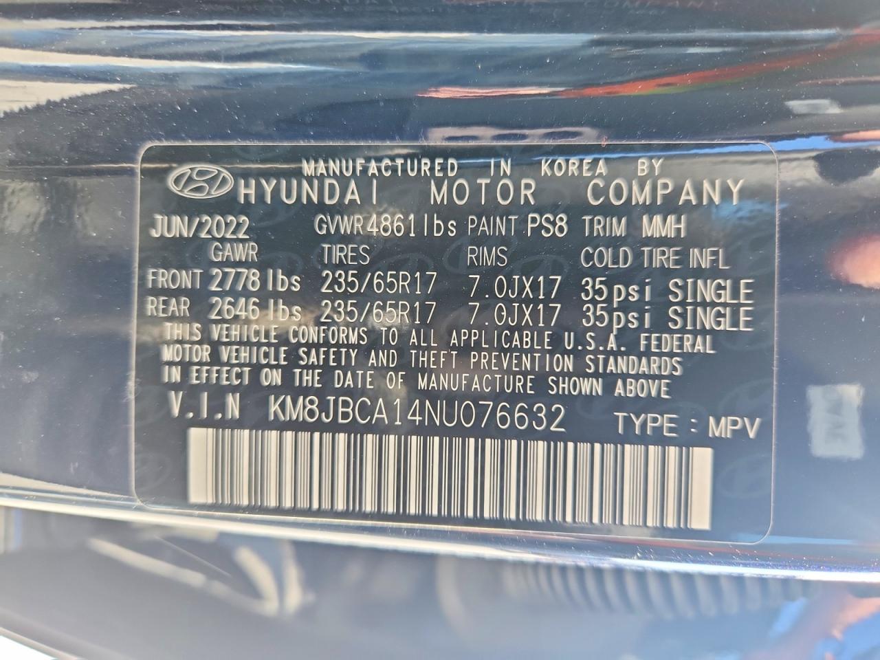 2022 HYUNDAI TUCSON photo 13