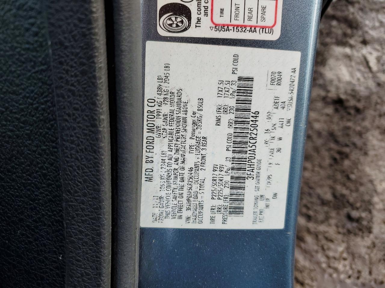 2012 FORD FUSION SEL photo 12