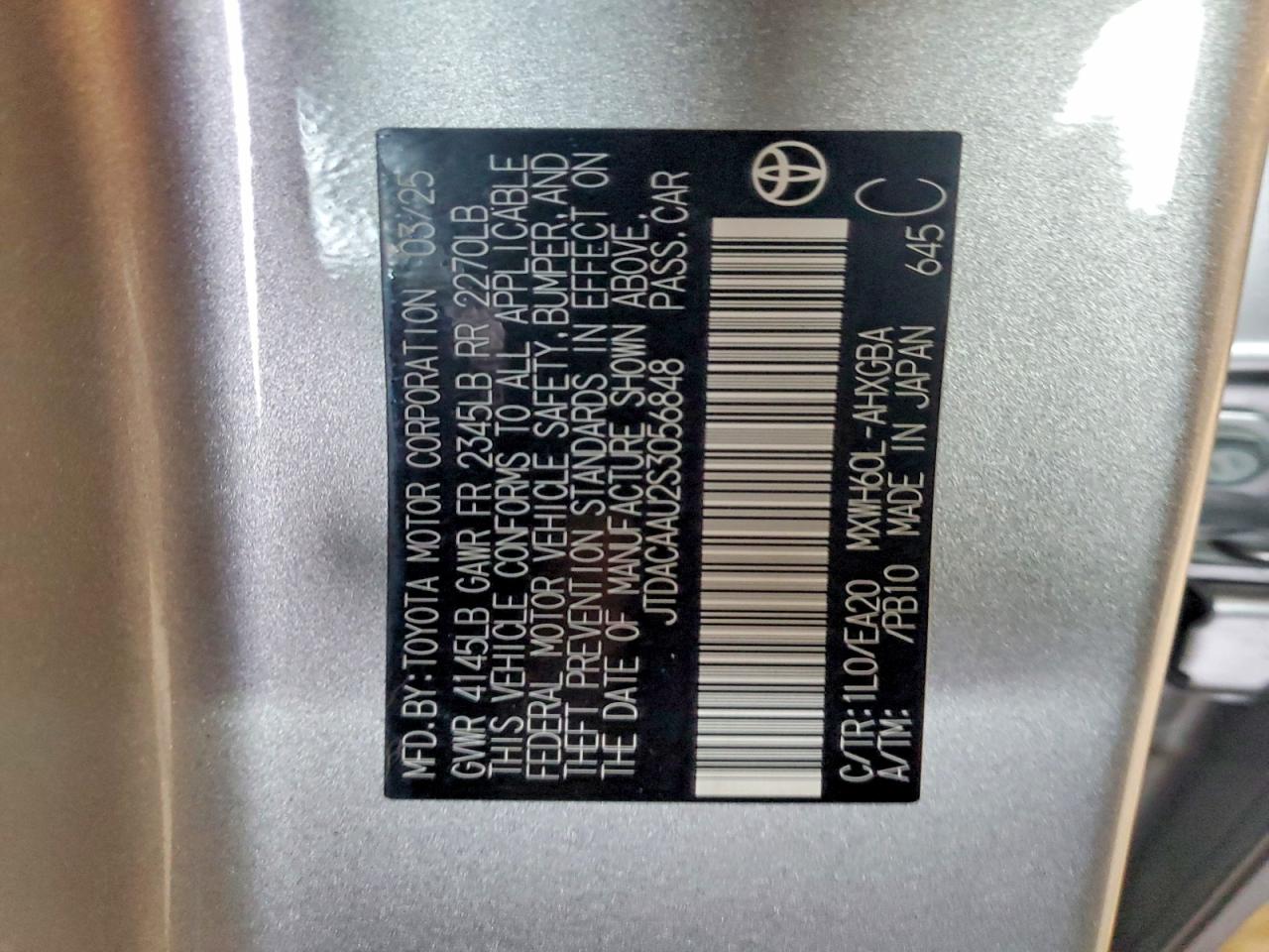 2025 TOYOTA PRIUS LE photo 13