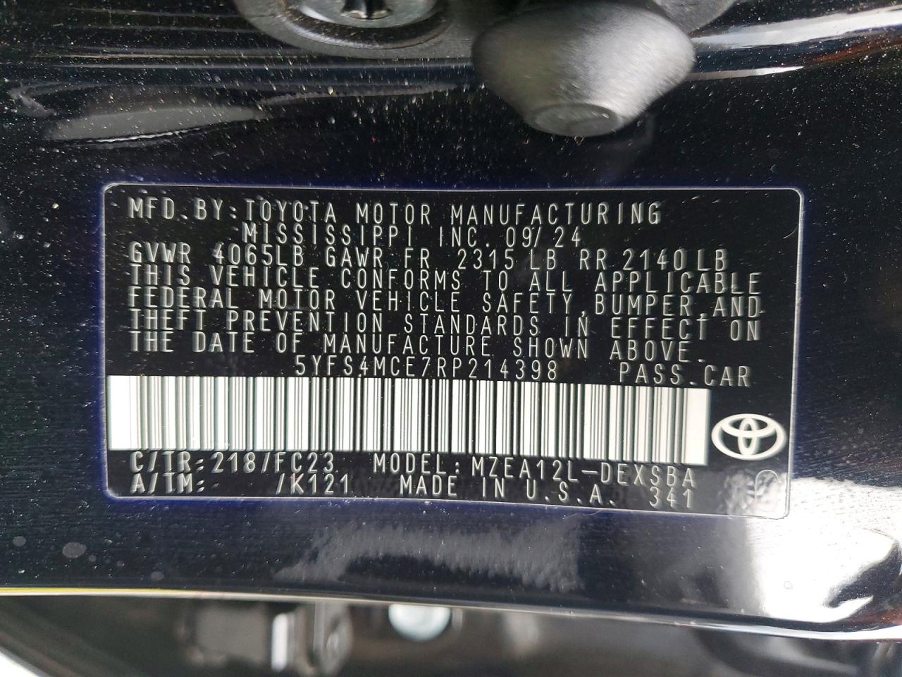 2024 TOYOTA COROLLA SE photo 23